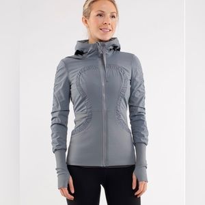 lululemon athletica Gray Hooded Jacket